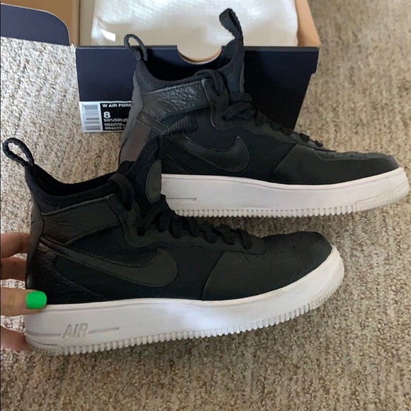 Nike Air Force 1 Ultraforce Mid Black White (W) - Picture 7 of 8